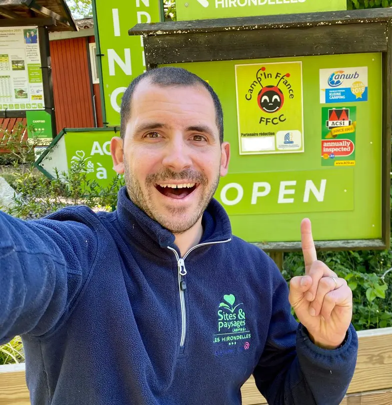 Loïc Follereau, responsable du Camping Les Hirondelles