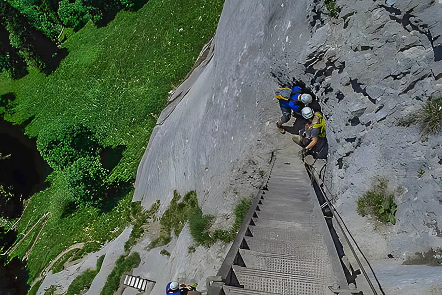 via ferrata dans le lot parcours